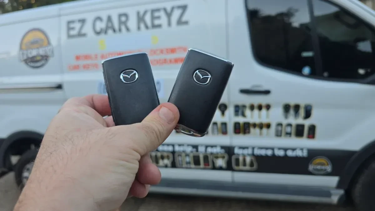 On-site 2007 Mazda 5 car key programming in Vista CA