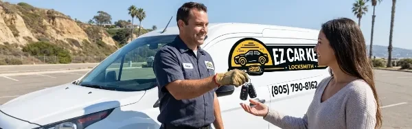 Customer review of mobile 2008 Mazda 5 key service by EZ Car Keyz Spring Valley CA