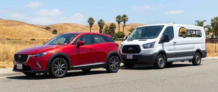 Mazda CX-3 mobile car key service by EZ Car Keyz in San Diego County