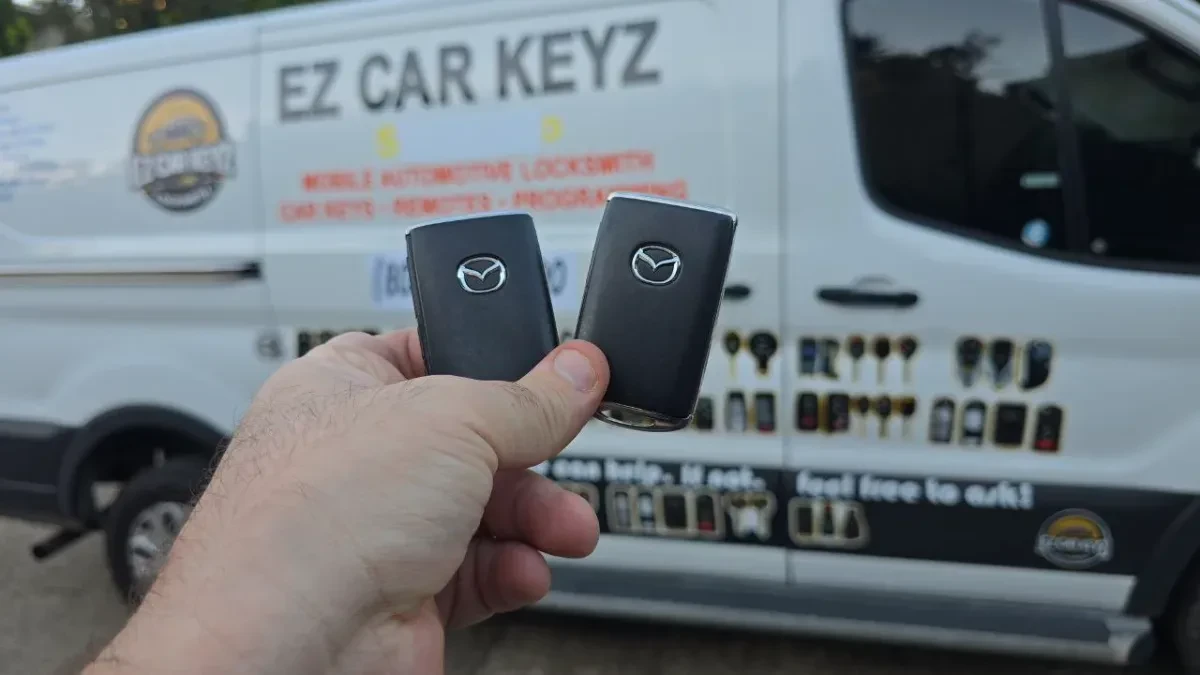 1995 Mazda MPV key made with no spare by EZ Car Keyz Escondido CA