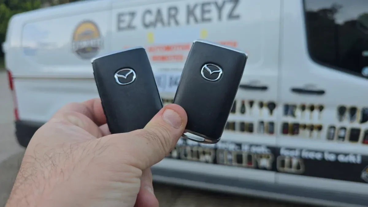 2006 Mazda MPV key made with no spare by EZ Car Keyz Alpine CA