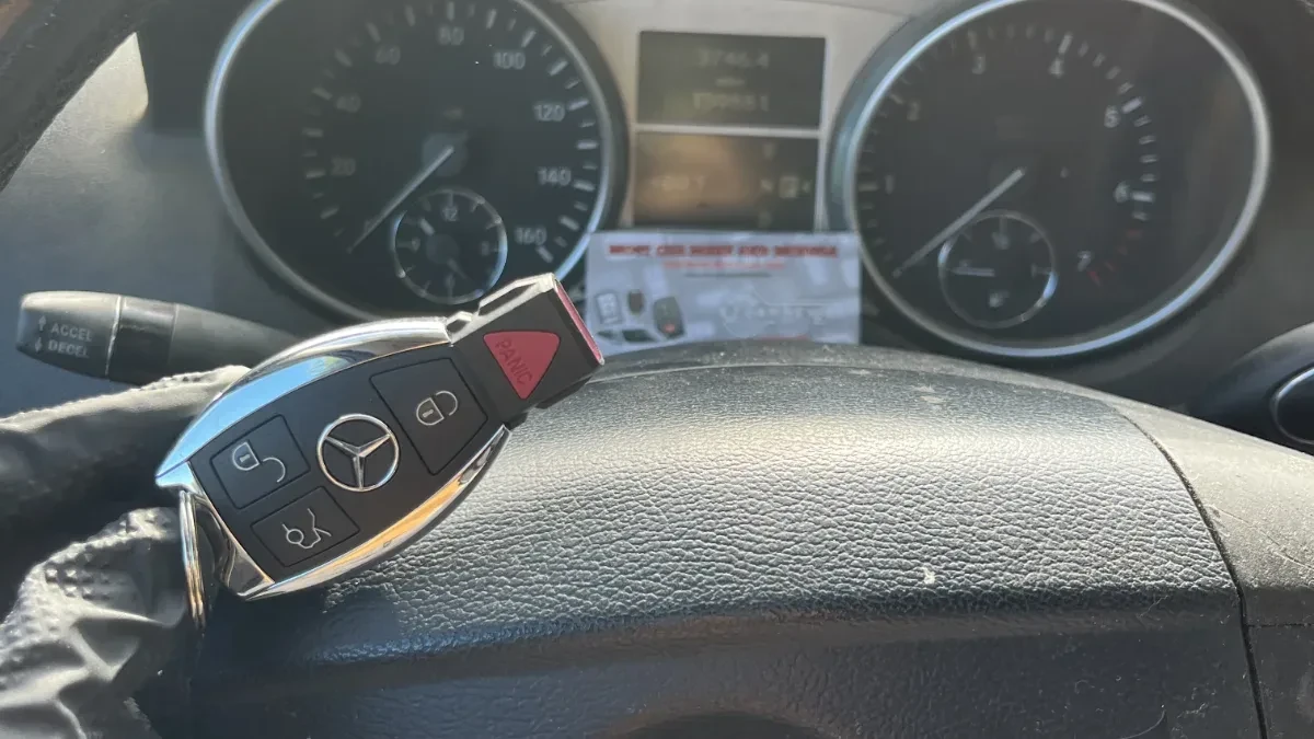 Licensed locksmith replacing 2012 Mercedes-Benz Gl-Class key in Oceanside CA