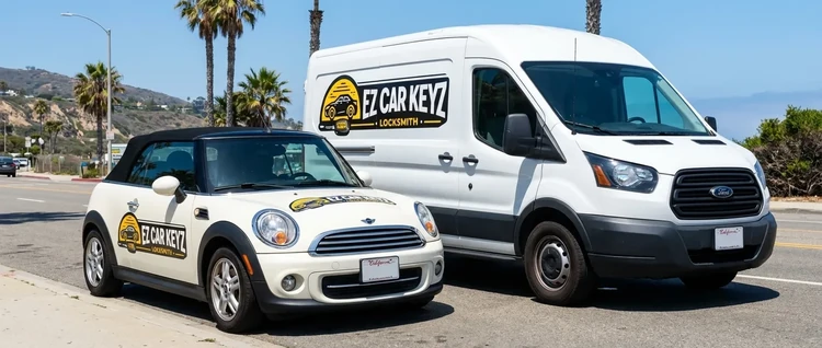 Mini Convertible mobile car key service by EZ Car Keyz in San Diego County