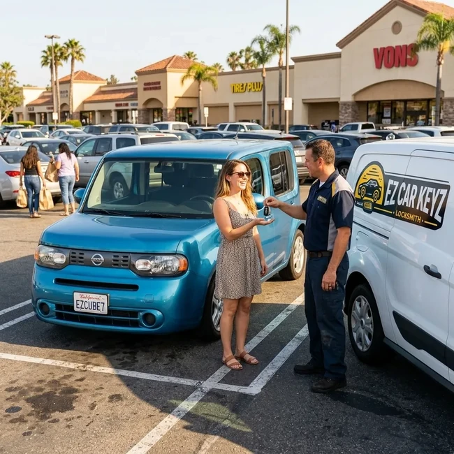 Nissan Cube key replacement in San Diego County