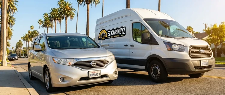 Nissan Maxima mobile car key service by EZ Car Keyz in San Diego County
