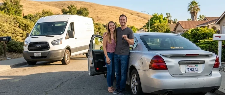 Happy customers with their replacement Pontiac Grand Prix car key from EZ Car Keyz in San Diego County
