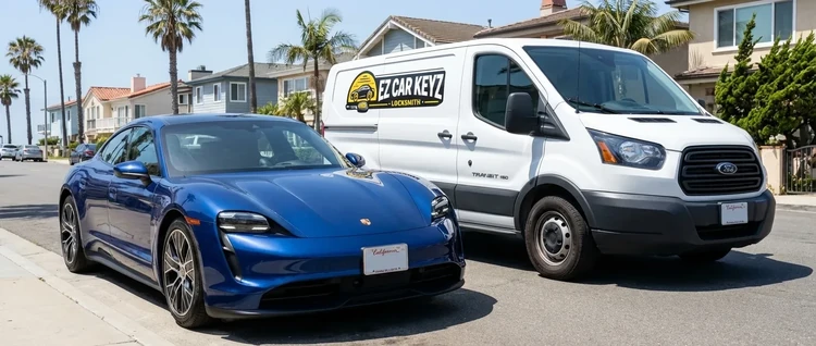 Porsche Cayman mobile car key service by EZ Car Keyz in San Diego County