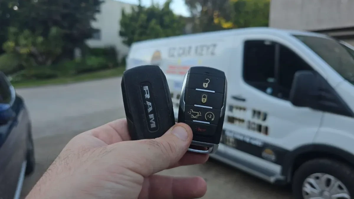 Quick turnaround 2015 Ram Promaster City car key by EZ Car Keyz in Solana Beach CA