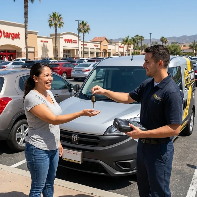 Ram Promaster City key replacement in San Diego County