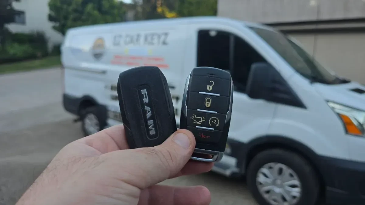 On-site 2020 Ram Promaster car key programming in La Mesa CA
