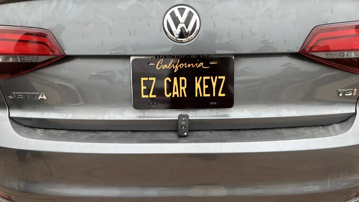Insured mobile locksmith working on 2015 Volkswagen EOS in Escondido CA