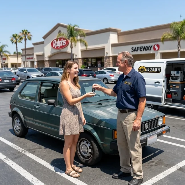 Volkswagen Rabbit key replacement in San Diego County