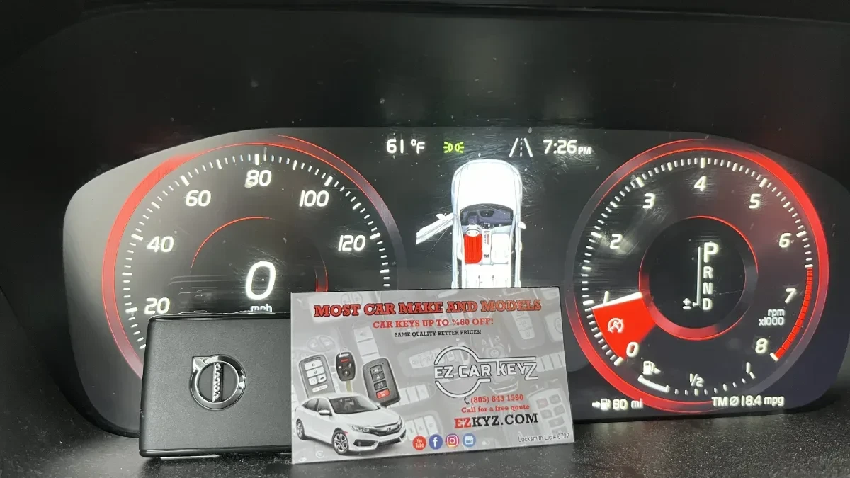 2010 Volvo S40 key made with no spare by EZ Car Keyz Alpine CA