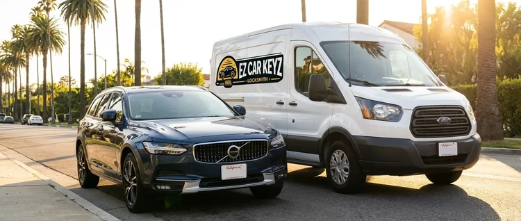 Volvo S90 mobile car key service by EZ Car Keyz in San Diego County