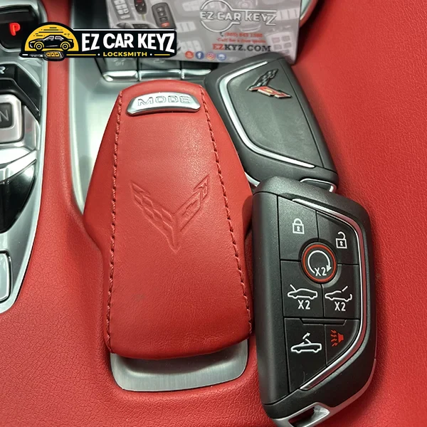 Replacement car key starting vehicle after programming by EZ Car Keyz in San Diego