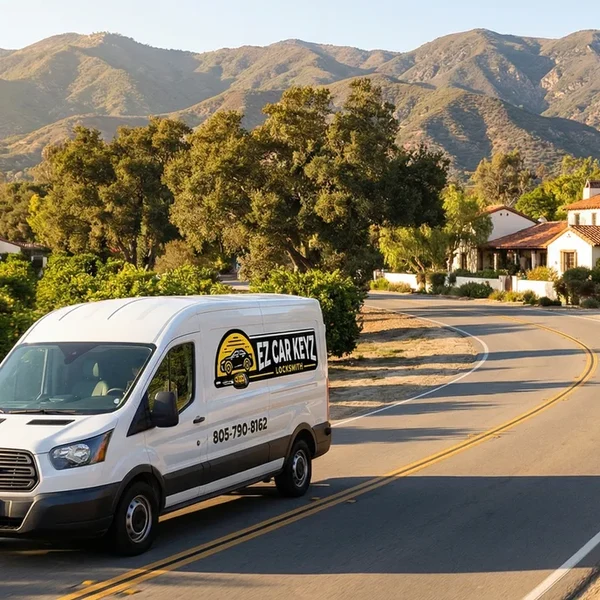 EZ Car Keyz Transponder Key Programming step 02 - Mobile Unit En Route in San Diego