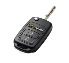 Mobile flip key rebuild for a 2017 Hyundai Elantra at the customer's office parking lot in Escondido, California.