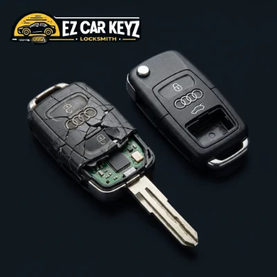 Audi Flip Key Hinge Wear or Shell Damage
