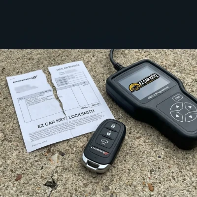 Dodge dealer vs EZ Car Keyz pricing comparison