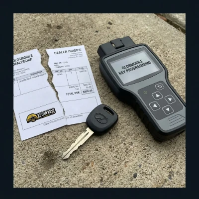 Oldsmobile dealer vs EZ Car Keyz pricing comparison