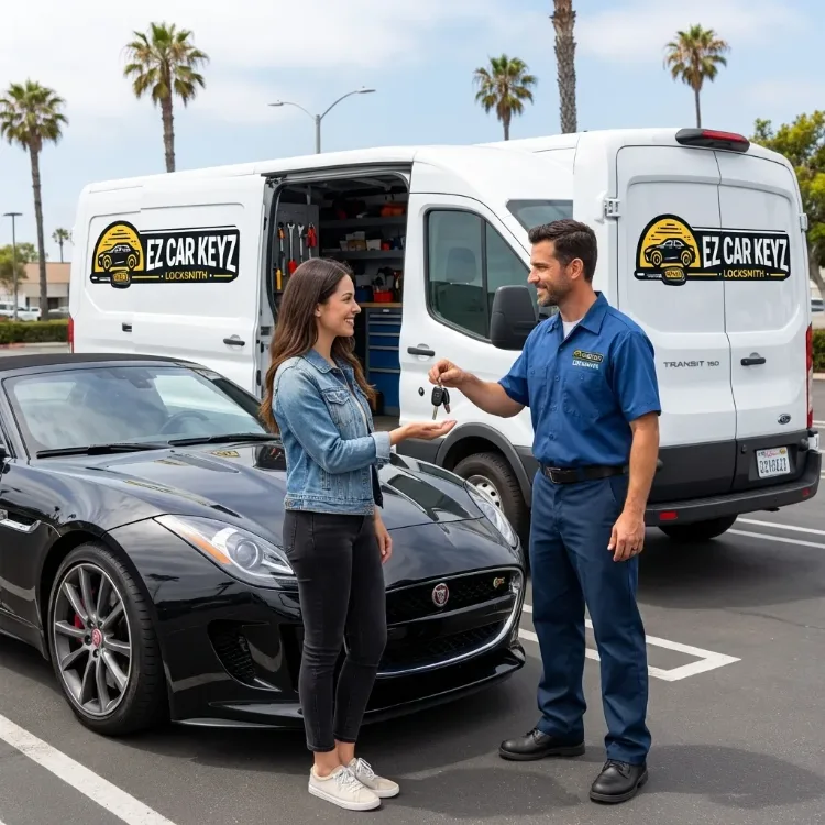 Jaguar push to start key replacement in San Diego County