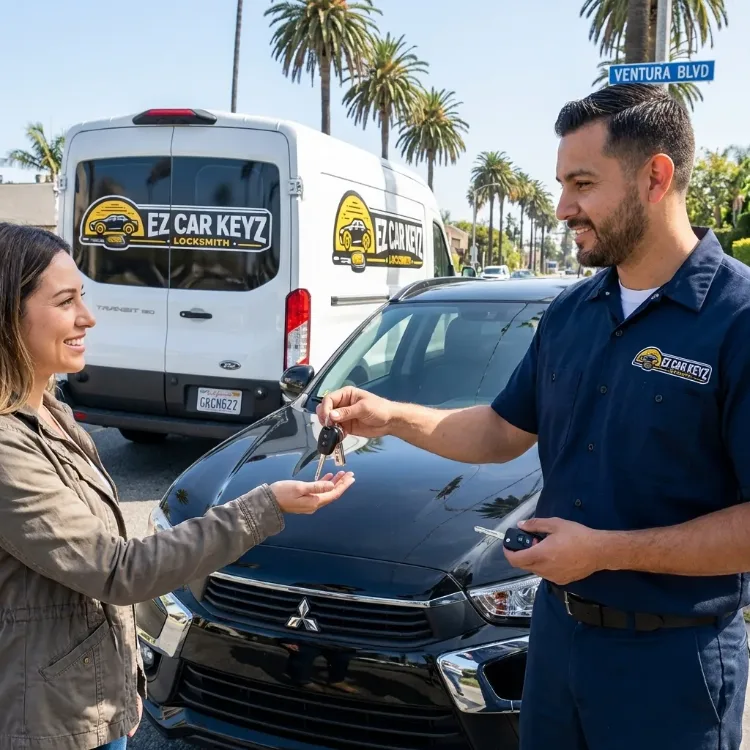 Mitsubishi push to start key replacement in San Diego County