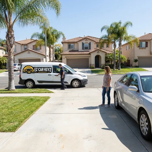 Dodge parked and ready in San Diego County