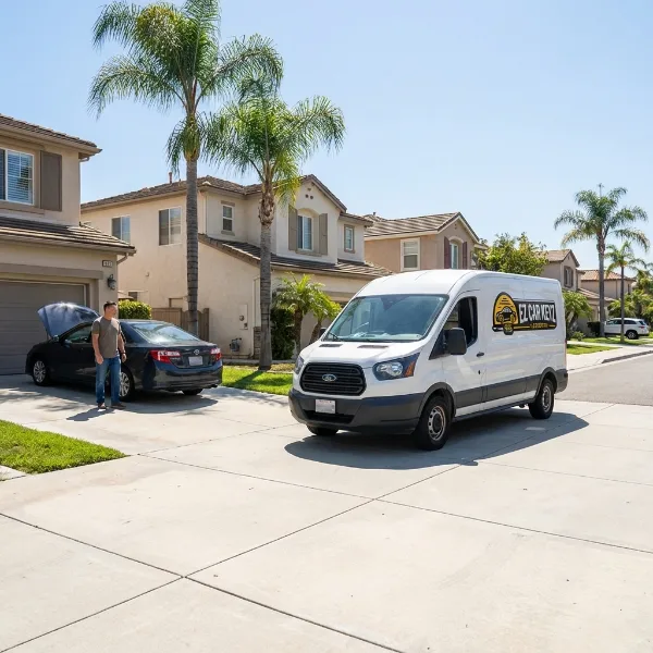 Fiat parked and ready in San Diego County