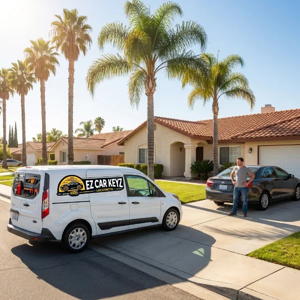 Mercedes-Benz parked and ready in San Diego County