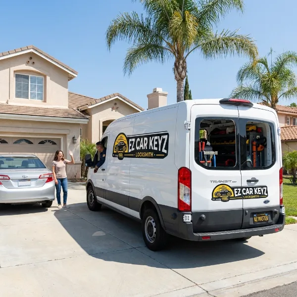 Saturn parked and ready in San Diego County