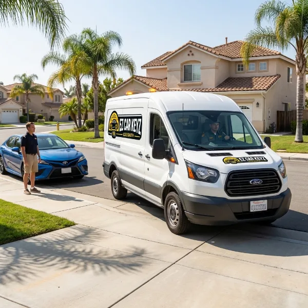 Volkswagen parked and ready in San Diego County