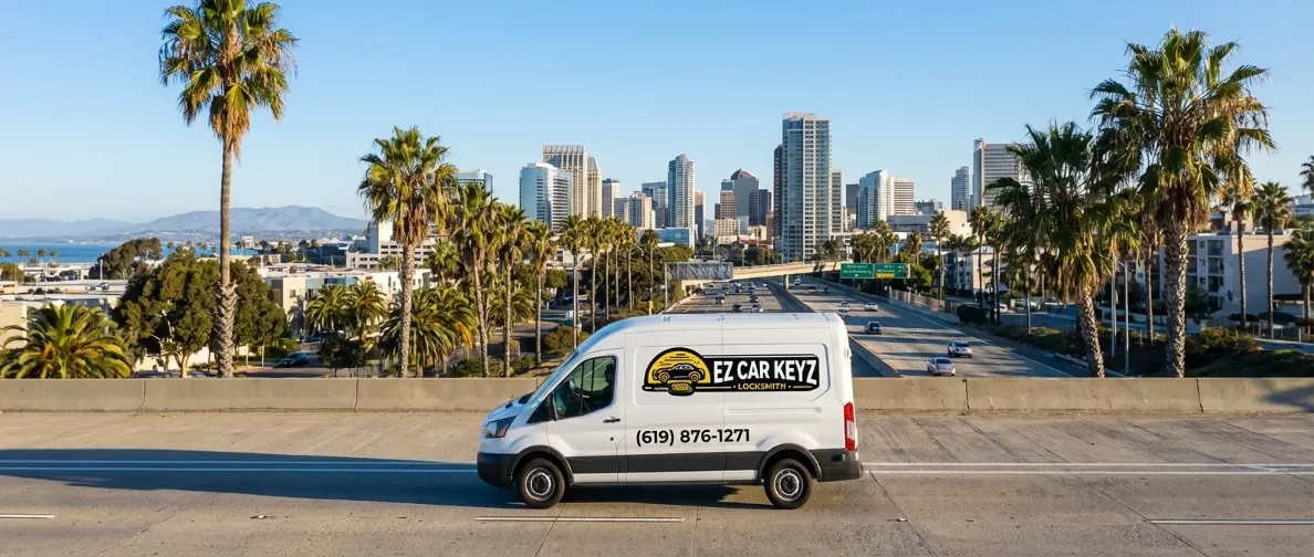 Pacifica key replacement service area in San Diego County