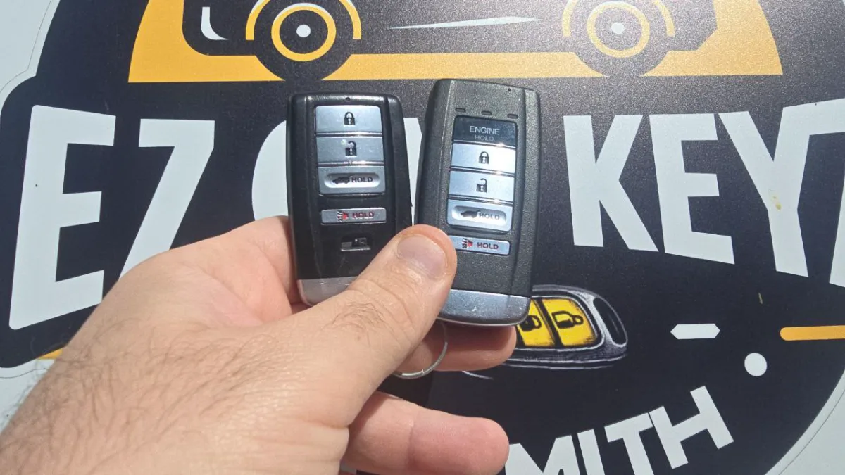 Insured mobile locksmith working on 2018 Acura ILX in Ventura CA