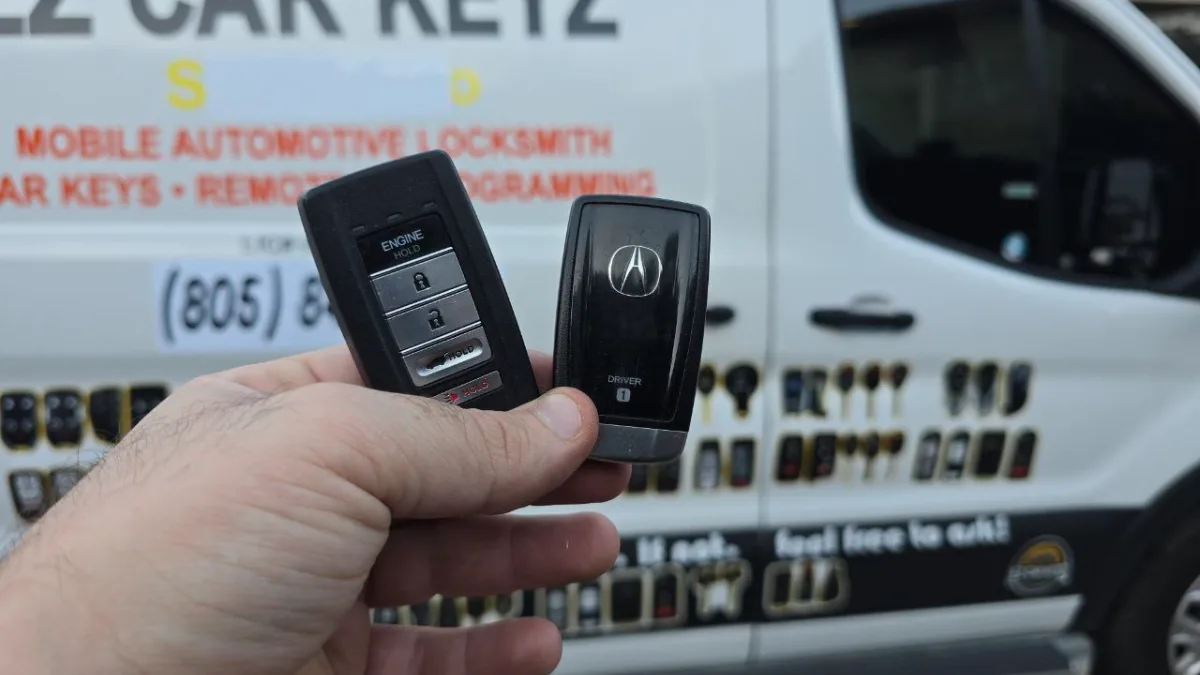 Same-day 2013 Acura MDX key replacement in Oxnard CA
