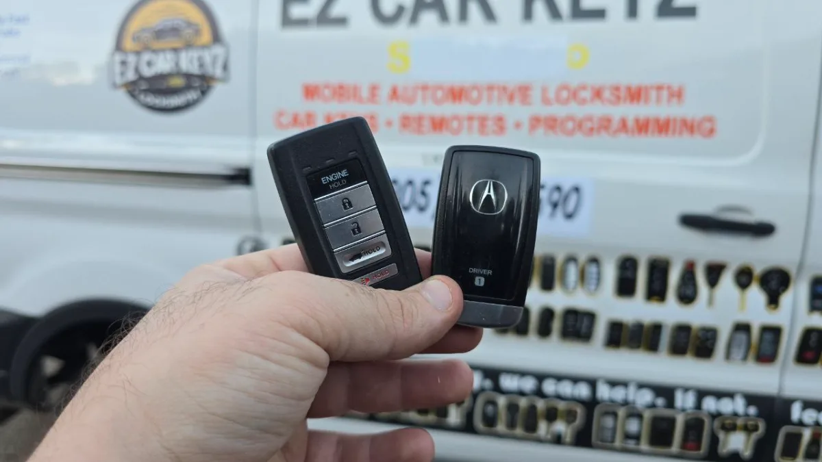 On-site 2004 Acura NSX car key programming in Ventura CA