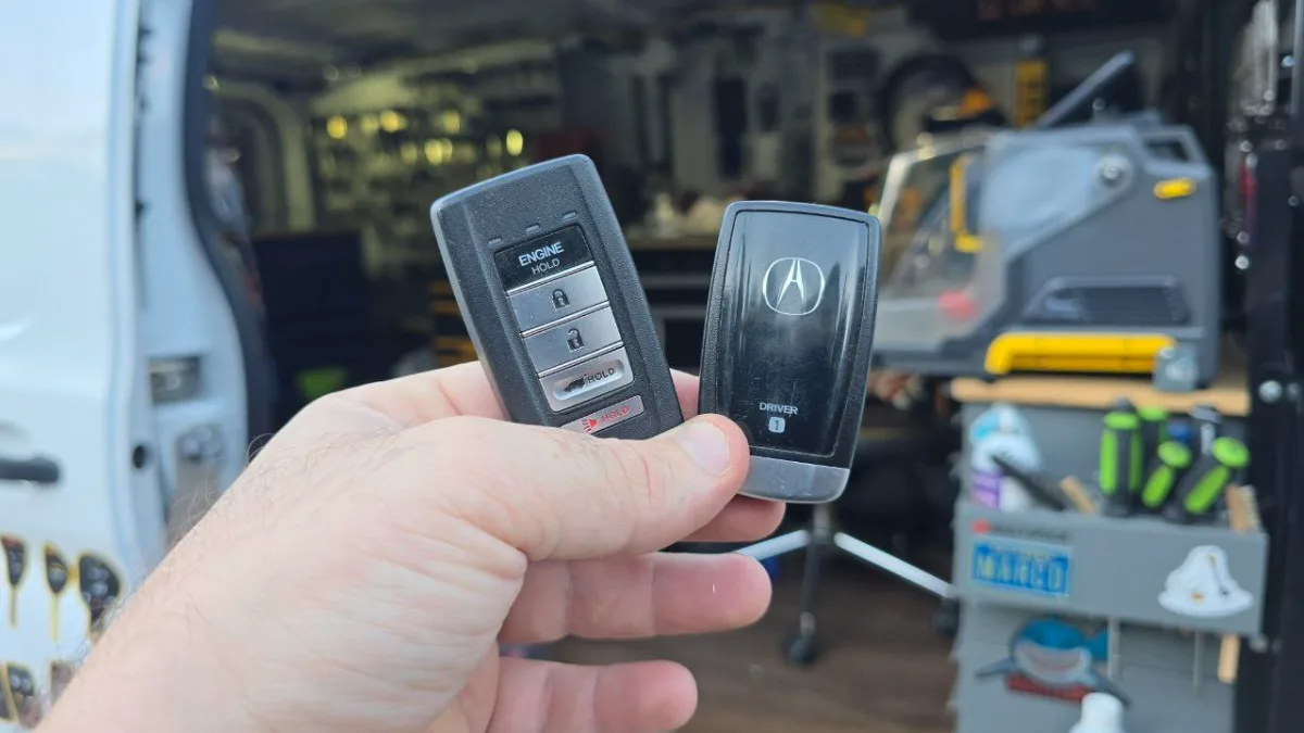 Quick turnaround 1999 Acura RL car key by EZ Car Keyz in Santa Barbara CA