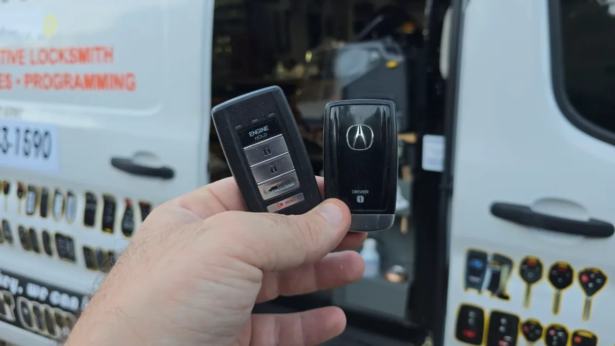 2018 Acura RLX key made with no spare by EZ Car Keyz Ventura CA