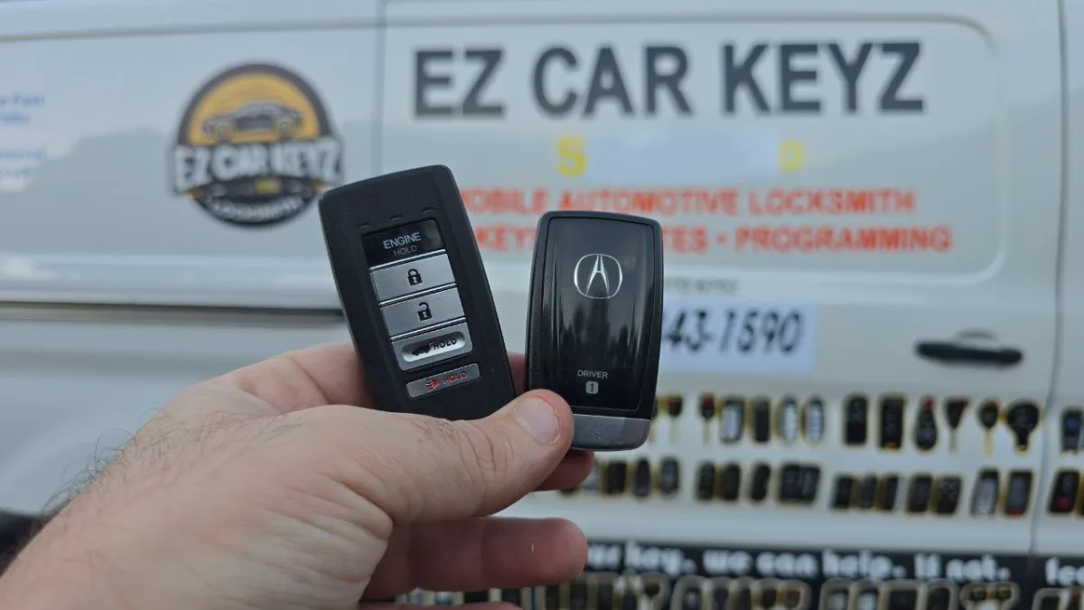 Quick turnaround 2002 Acura RSX car key by EZ Car Keyz in Ventura CA
