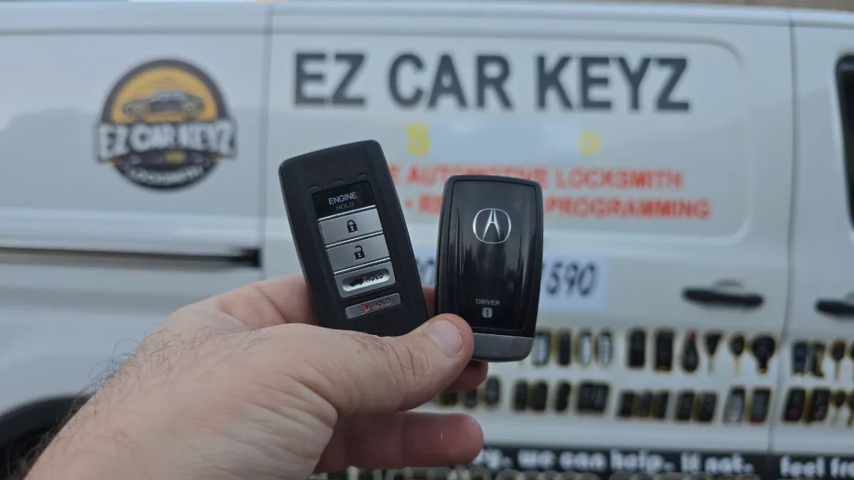 Quick turnaround 2000 Acura TL car key by EZ Car Keyz in Ventura CA
