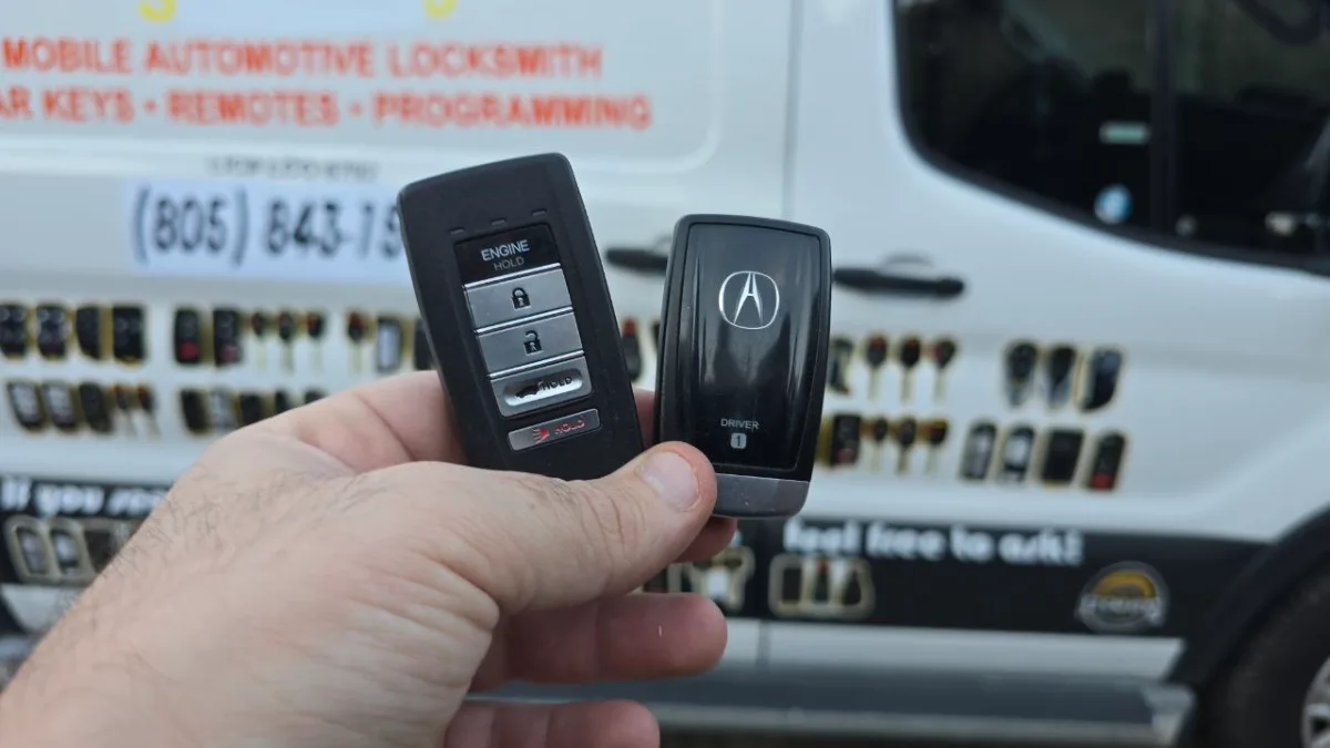 Lost 2012 Acura TL key replacement by EZ Car Keyz in Thousand Oaks CA