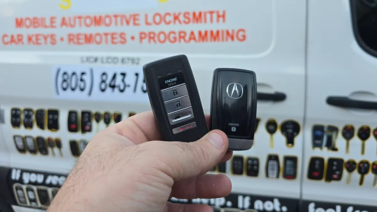 Affordable 2016 Acura TLX key replacement by EZ Car Keyz in Santa Barbara CA