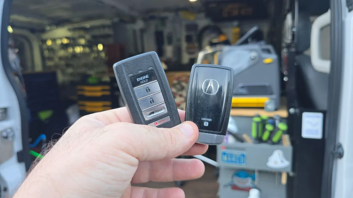 On-site 2019 Acura TLX car key programming in Santa Barbara CA