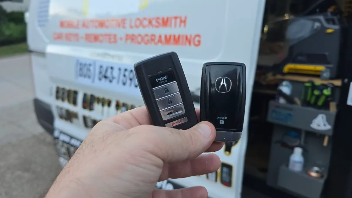 2021 Acura TLX key replaced in your driveway in Oxnard CA