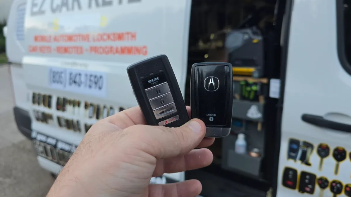Low cost 2023 Acura TLX car key service by EZ Car Keyz Oxnard CA