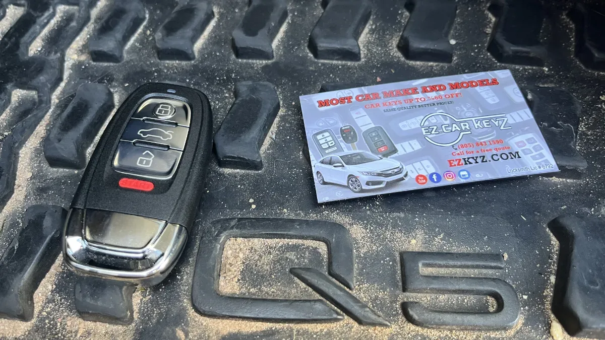 Quick turnaround 2017 Audi A3 car key by EZ Car Keyz in Oxnard CA