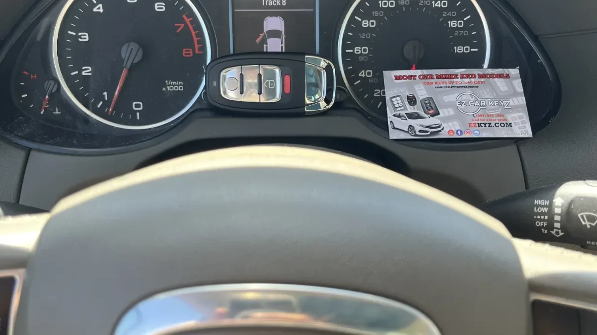 Licensed locksmith replacing 2021 Audi A3 key in Oxnard CA