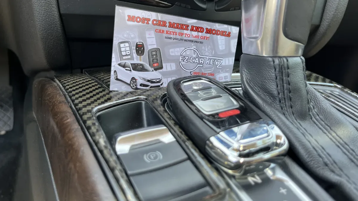Insured mobile locksmith working on 1997 Audi A4 in Oxnard CA