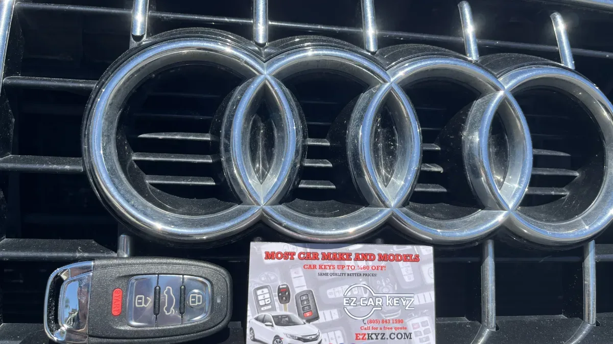 Licensed locksmith replacing 2003 Audi A4 key in Santa Barbara CA
