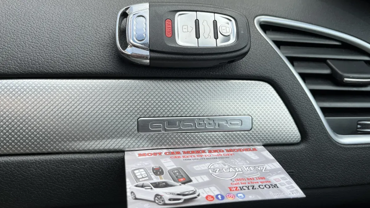 Same-day 2012 Audi A4 key replacement in Oxnard CA