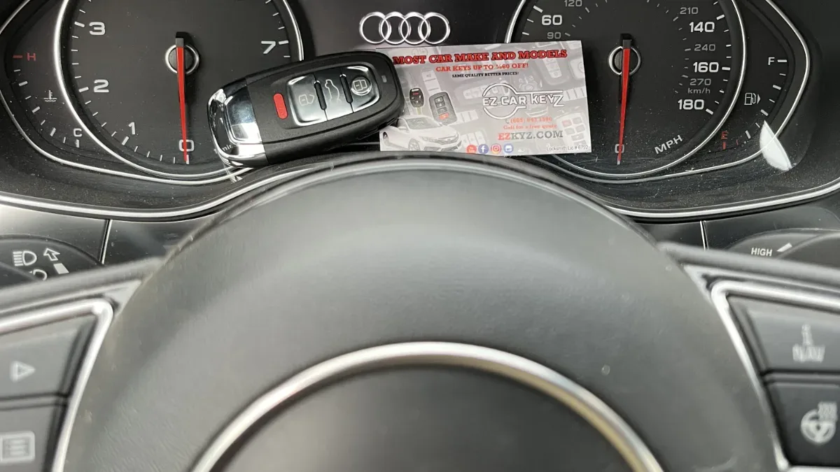 Quick turnaround 2014 Audi A5 car key by EZ Car Keyz in Oxnard CA